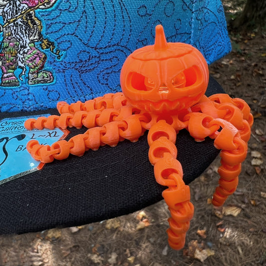3D Octopus Pumpkin Brim Buddiez