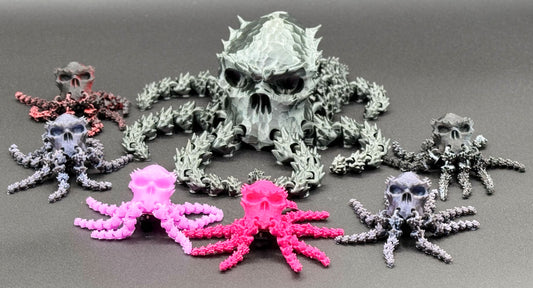 3D Skull Ocotopus Brim Buddiez